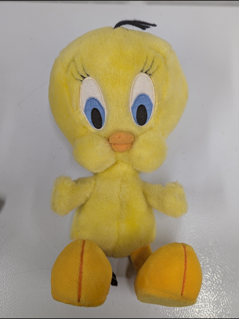 1995 Vintage Yellow Plush Tweety Bird Stuffed Toy